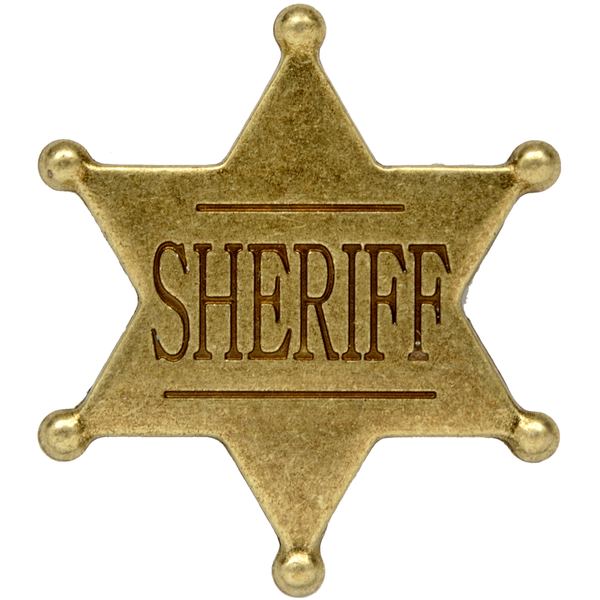 Six Point Ball Tipped Sheriff Badge