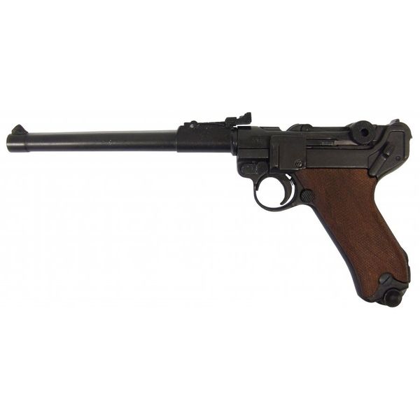 Luger P08 artillery model, Germany 1917 (1st and 2nd World War) with Wooden Grip