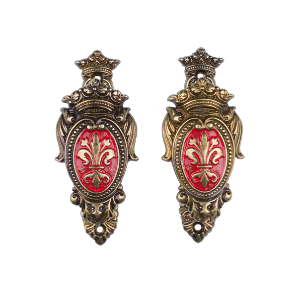 Gold And Red Shield Hanger